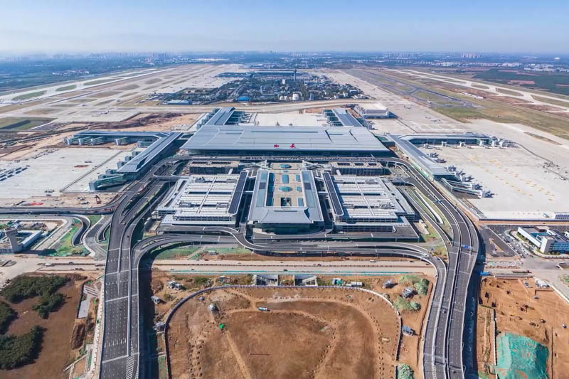 西安機場三期擴建工程現(xiàn)場(建設(shè)單位供圖)